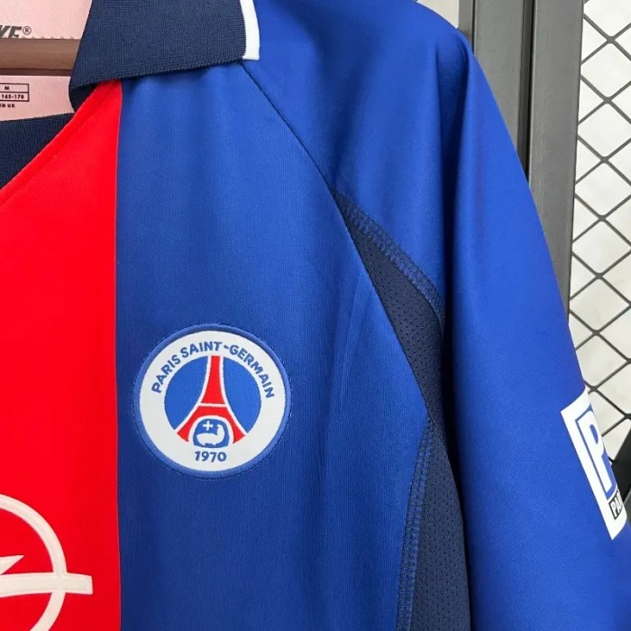 PSG 2000-01 Paris Saint Germain Home Retro Soccer Jersey - Fan Version