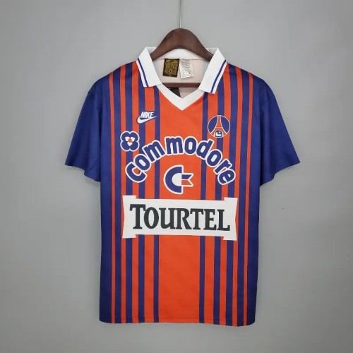 PSG 1992-93 Paris Saint Germain Home Retro Soccer Jersey - Fan Version