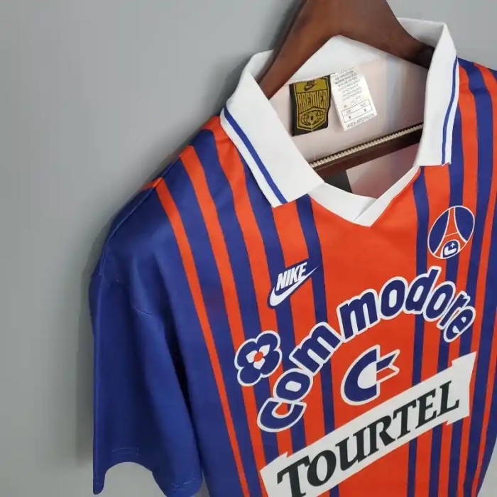PSG 1992-93 Paris Saint Germain Home Retro Soccer Jersey - Fan Version