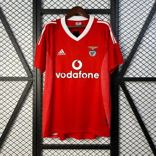 Benfica 2002-03 Home Retro Soccer Jersey - Fan Version