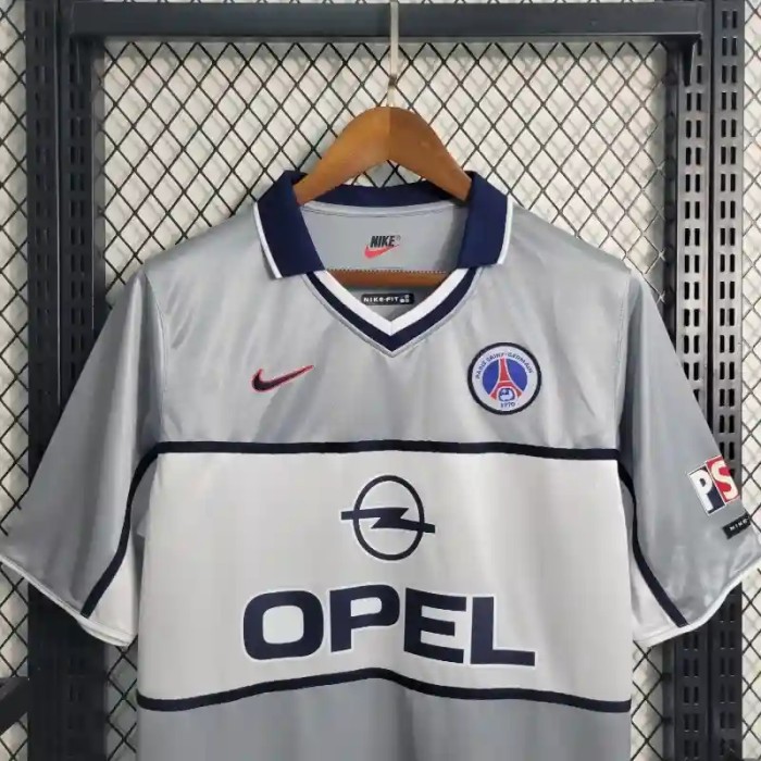 PSG 2000 Paris Saint Germain Away Retro Soccer Jersey - Fan Version