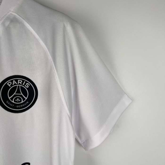 PSG 2018-19 Paris Saint Germain White  Retro Soccer Jersey - Fan Version