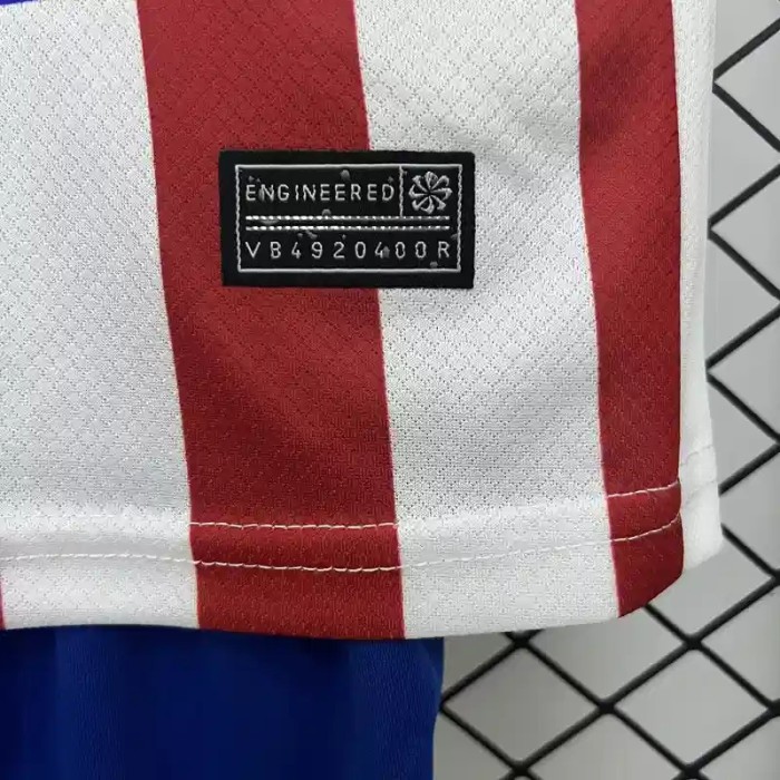 Atletico Madrid 25/26 Home Soccer Jerseys – Kids Kit
