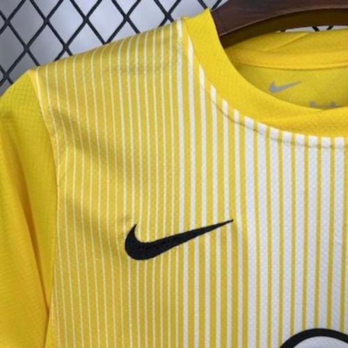 Atletico Madrid 25/26 Goalkeeper Yellow Soccer Jerseys – Kids Kit
