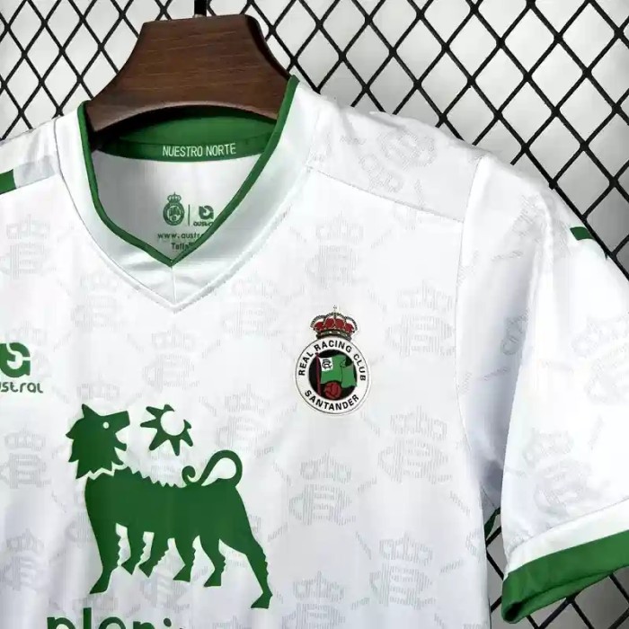 Racing de Santander 25/26 Home Soccer Jerseys – Kids Kit