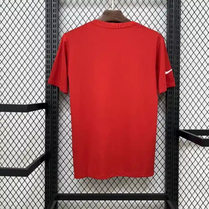 Atletico Madrid 25/26 Pre-Match Red White Soccer Jersey - Fan Version