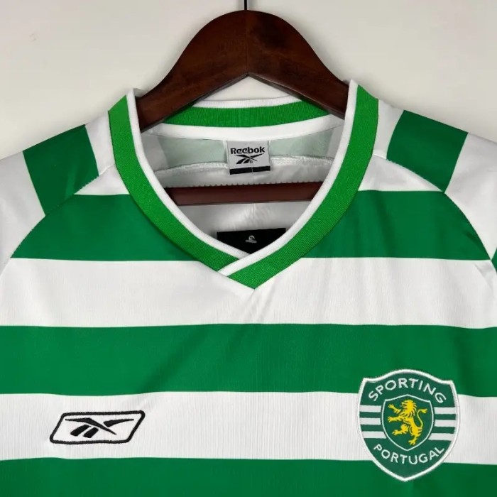 Sporting Lisbon 2003-04 Home Retro Soccer Jersey - Fan Version