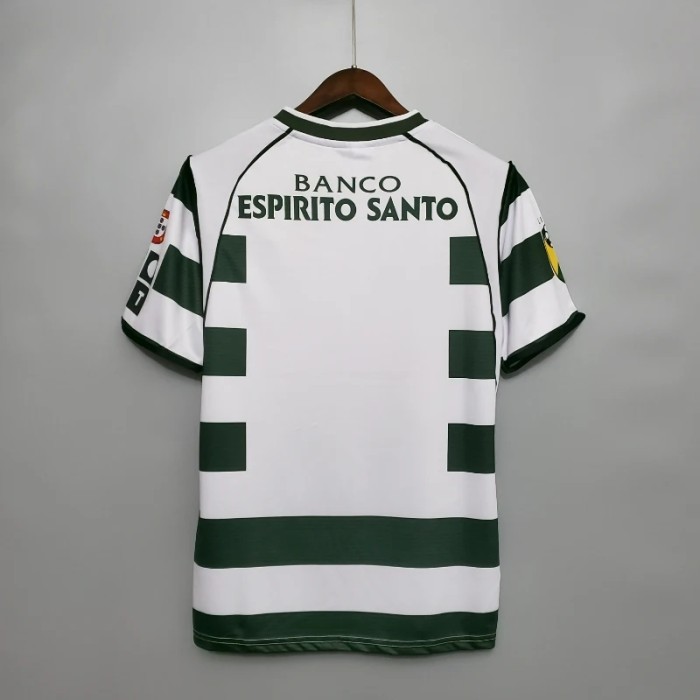 Sporting Lisbon 2001-03 Home Retro Soccer Jersey - Fan Version