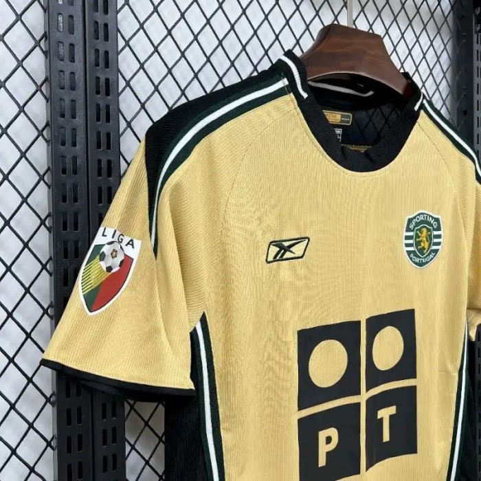 Sporting Lisbon 2003-04 Away Retro Soccer Jersey - Fan Version