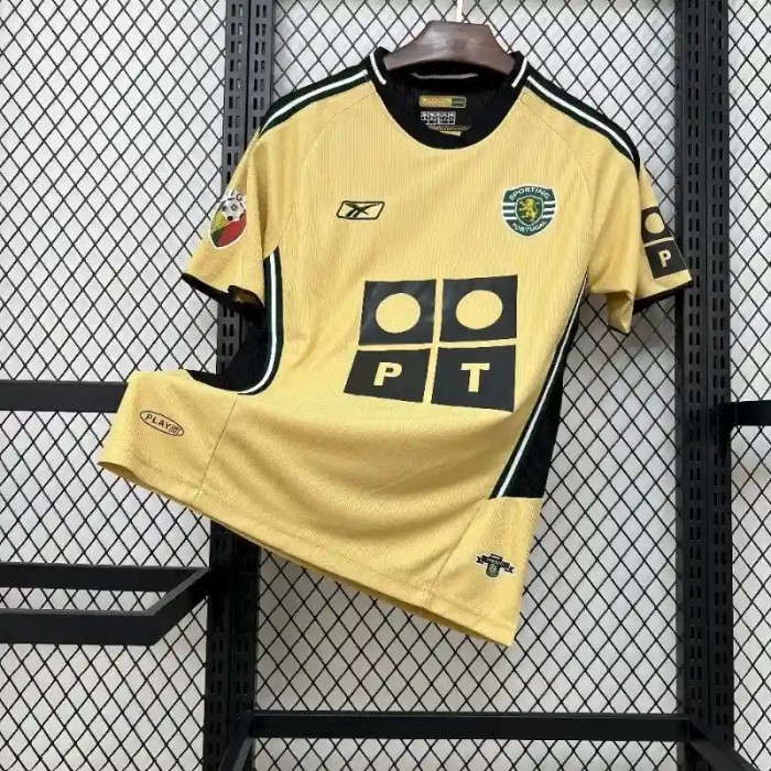 Sporting Lisbon 2003-04 Away Retro Soccer Jersey - Fan Version