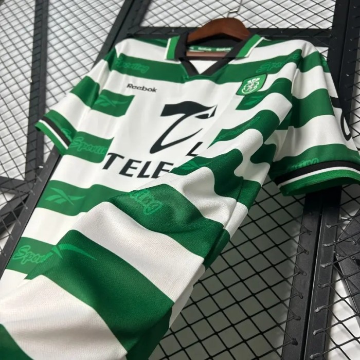 Sporting Lisbon 1999-00 Home Retro Soccer Jersey - Fan Version