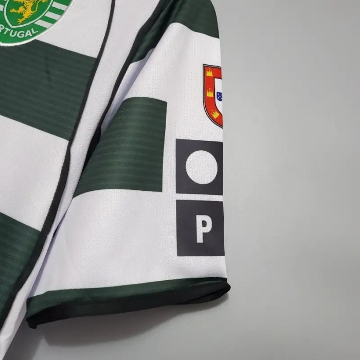 Sporting Lisbon 2001-03 Home Retro Soccer Jersey - Fan Version