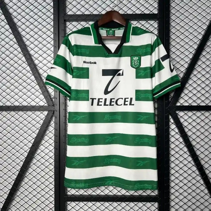 Sporting Lisbon 1999-00 Home Retro Soccer Jersey - Fan Version