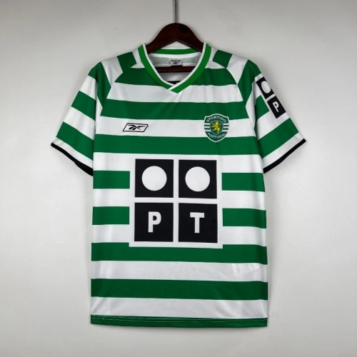 Sporting Lisbon 2003-04 Home Retro Soccer Jersey - Fan Version