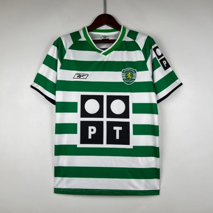 Sporting Lisbon 2003-04 Home Retro Soccer Jersey - Fan Version