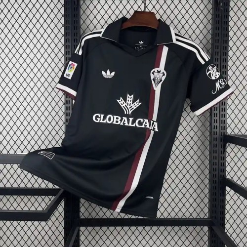 Albacete Balompié 25/26  Retro Black Soccer Jersey - Fan Version