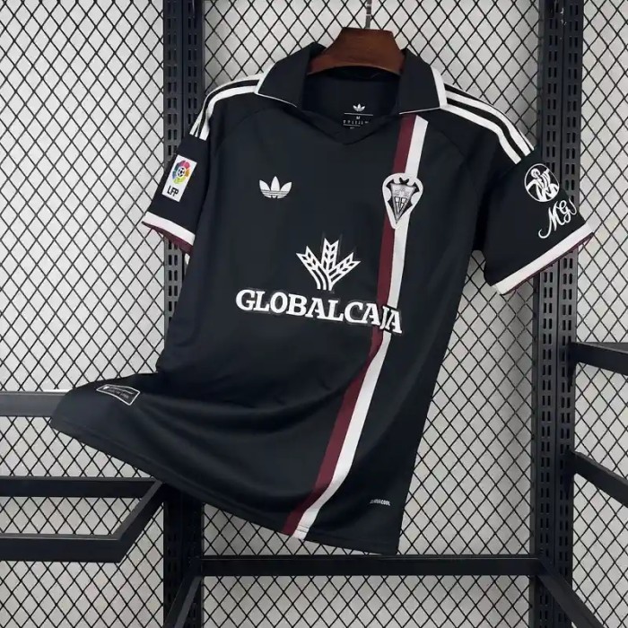 Albacete Balompié 25/26  Retro Black Soccer Jersey - Fan Version