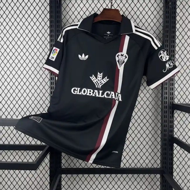 Albacete Balompié 25/26 Retro Black Soccer Jersey - Fan Version