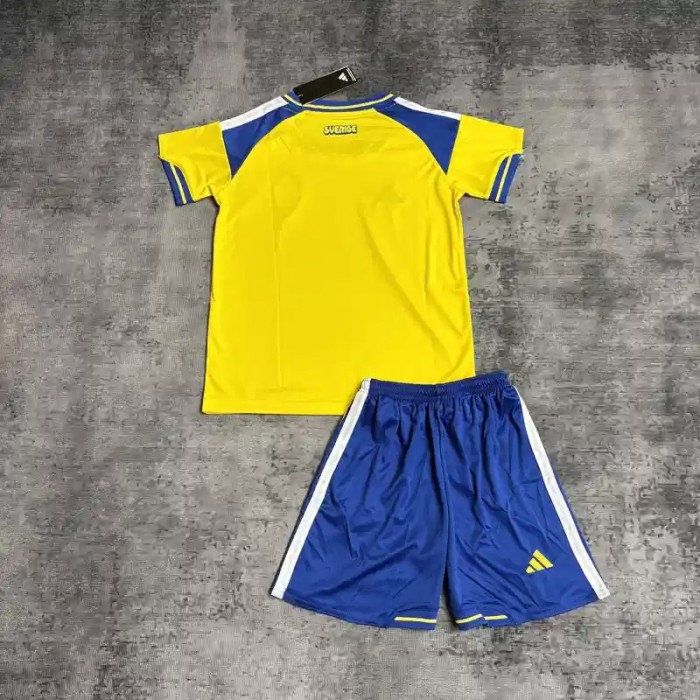 Sweden 2026 World Cup Home Soccer jersey – Kids Kit