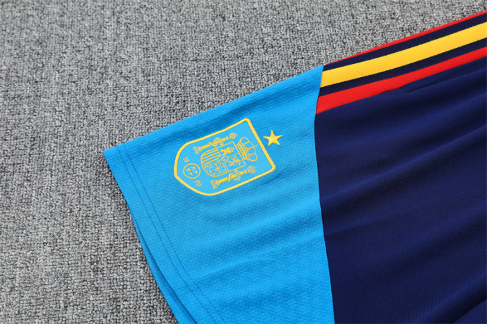 Kit 2026 Spain Training Set Blue Football Shirt + Short
