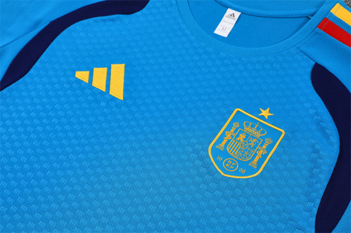 Kit 2026 Spain Training Set Blue Football Shirt + Short