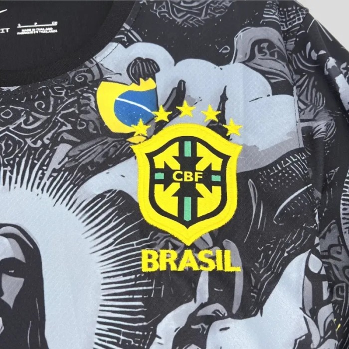 Brazil 2024 Black Special Edition Soccer Jersey - Fan Version