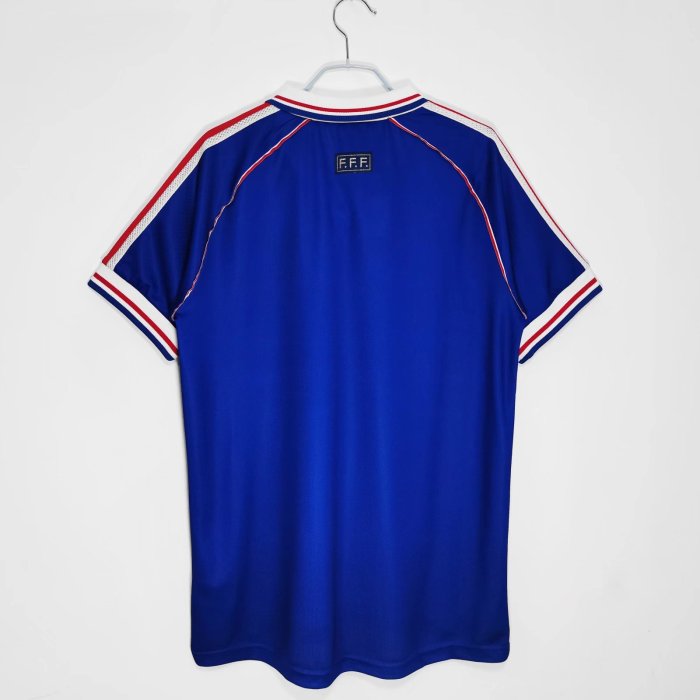 France 1998 Home Retro HENRY  Jersey- Fan Version