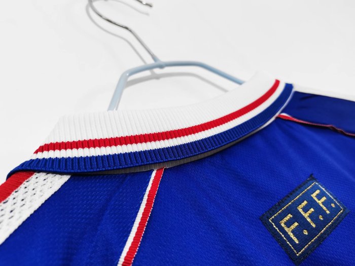 France 1998 Home Retro HENRY  Jersey- Fan Version