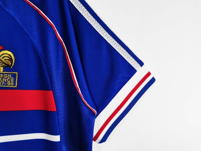 France 1998 Home Retro HENRY  Jersey- Fan Version