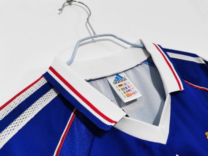 France 1998 Home Retro HENRY  Jersey- Fan Version