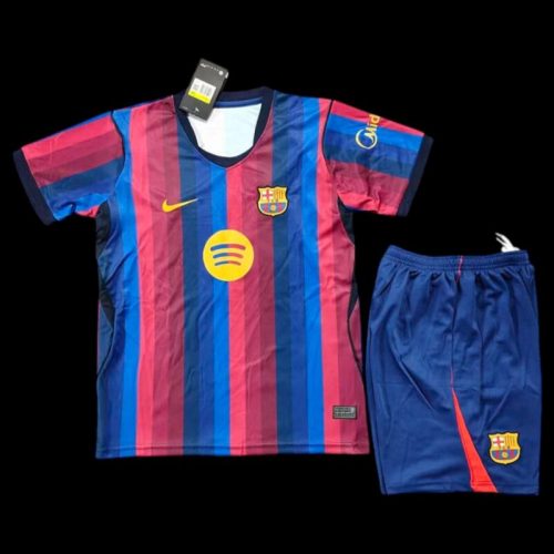 Barcelona 26/27 Home Soccer Jersey – Kids Kit