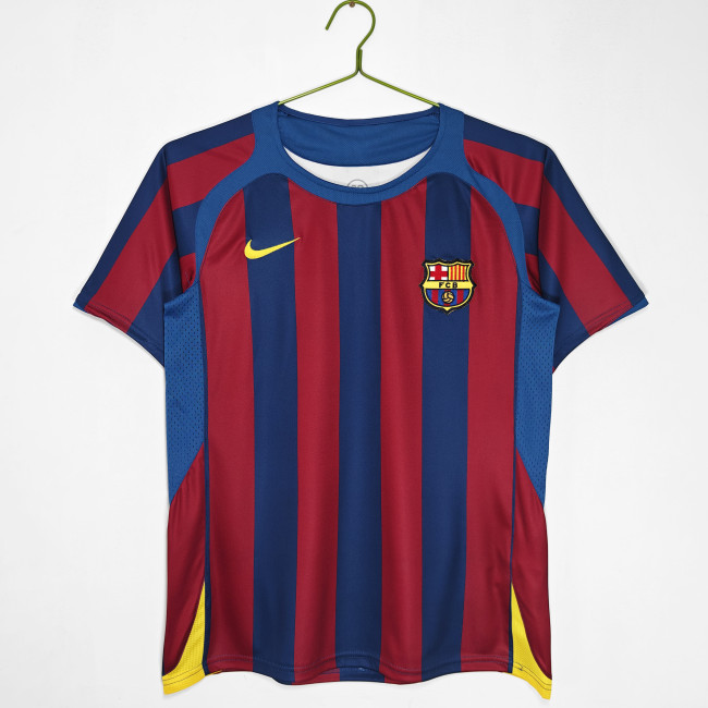 Barcelona 2005-06 Home Retro La Liga Version Soccer Jersey - Fan Version