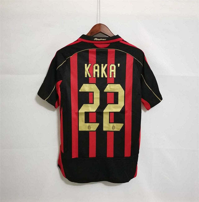 AC Milan 2006-07 Home Retro Soccer Jersey - Fan Version