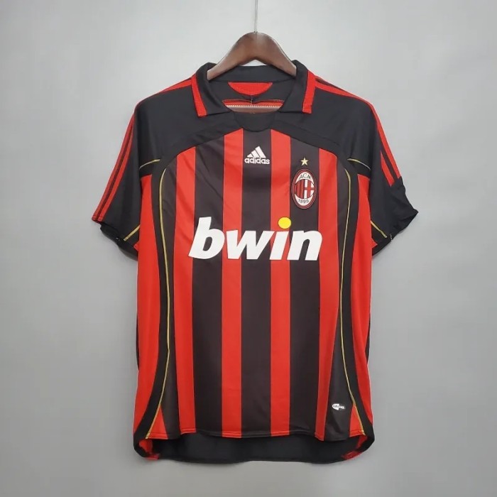 AC Milan 2006-07 Home Retro Soccer Jersey - Fan Version
