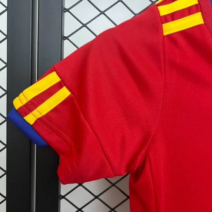 Spain 2010 Retro Home Soccer Jersey- Kids Kit