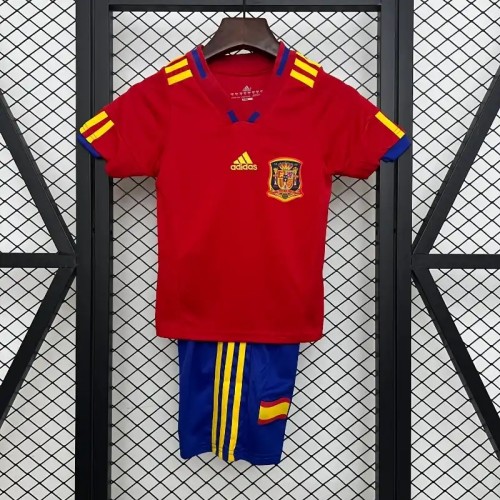 Spain 2010 Retro Home Soccer Jersey- Kids Kit