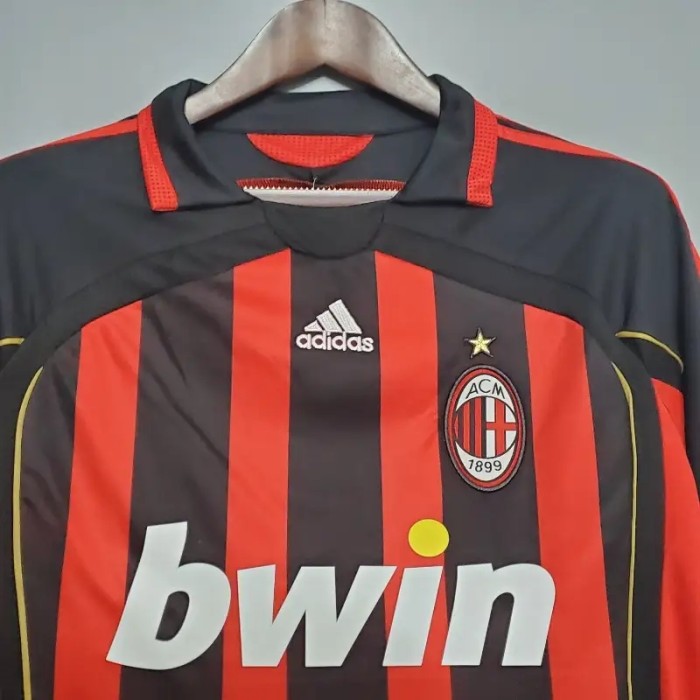 AC Milan 2006-07 Home Retro Soccer Jersey - Fan Version