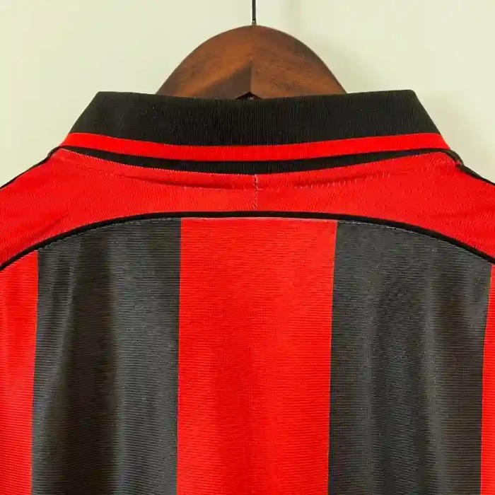 AC Milan 1998-99 Home Retro Soccer Jersey - Fan Version