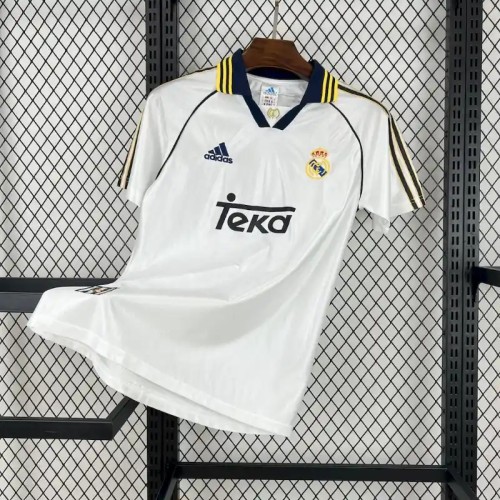 Real Madrid 1998-00 Home Retro Soccer Jersey - Fan Version