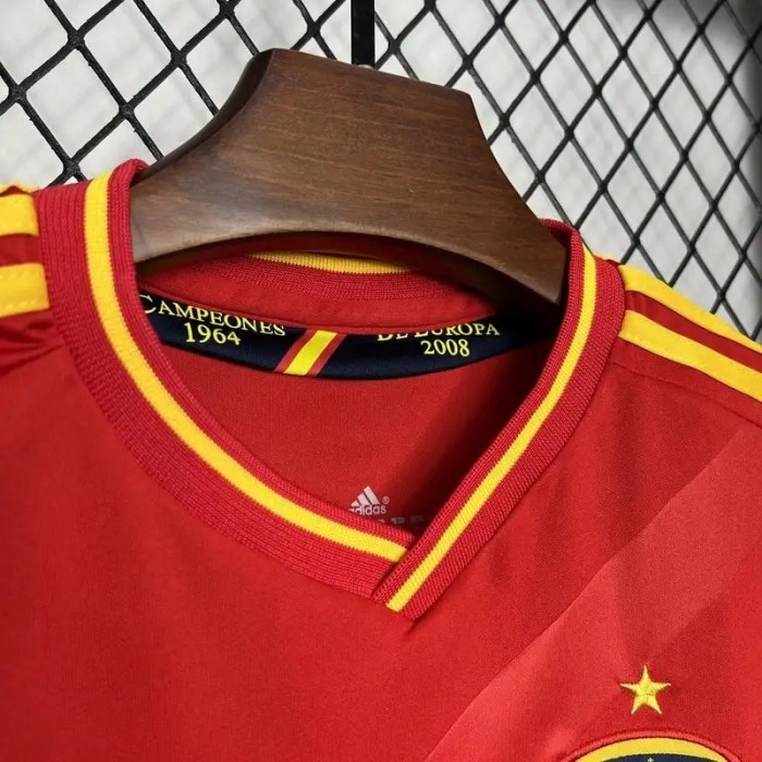 Spain 2012 Retro Home Soccer Jersey- Kids Kit