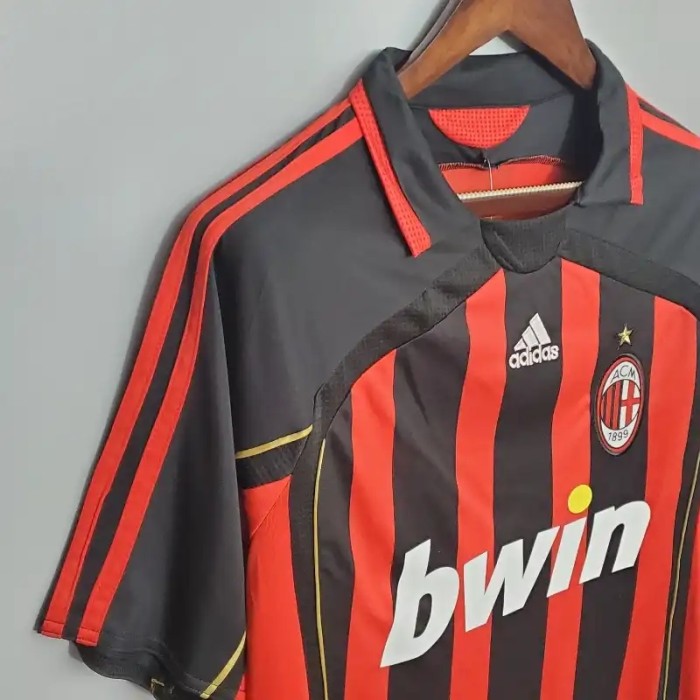 AC Milan 2006-07 Home Retro Soccer Jersey - Fan Version