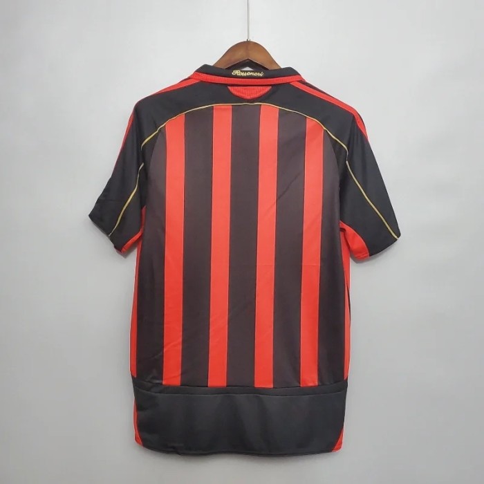 AC Milan 2006-07 Home Retro Soccer Jersey - Fan Version