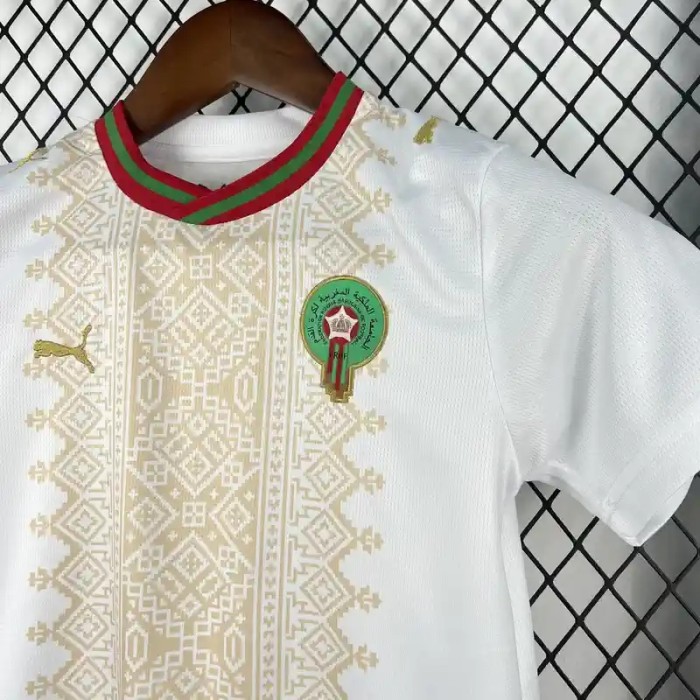 Morocco 2026 World Cup Away Soccer jersey – Kids Kit