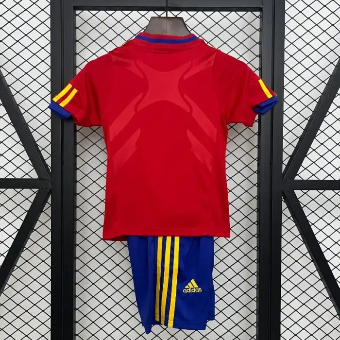 Spain 2010 Retro Home Soccer Jersey- Kids Kit