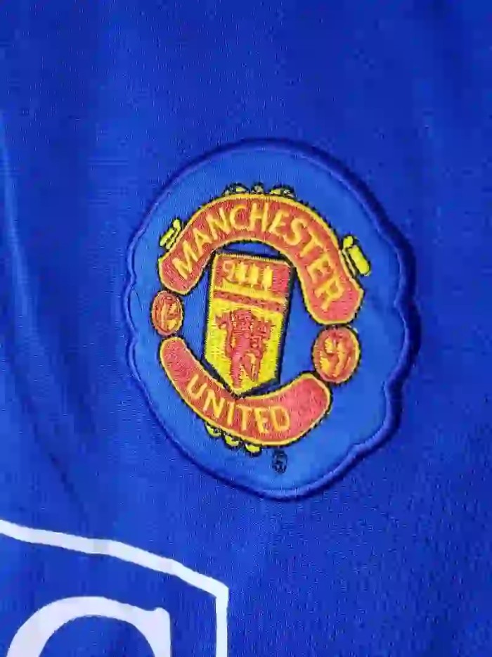 Long Sleeve Manchester United 2007-08 Away Retro Soccer Jersey - Fan Version