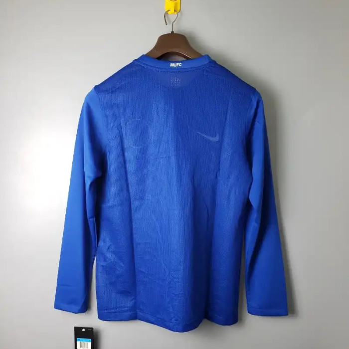 Long Sleeve Manchester United 2007-08 Away Retro Soccer Jersey - Fan Version