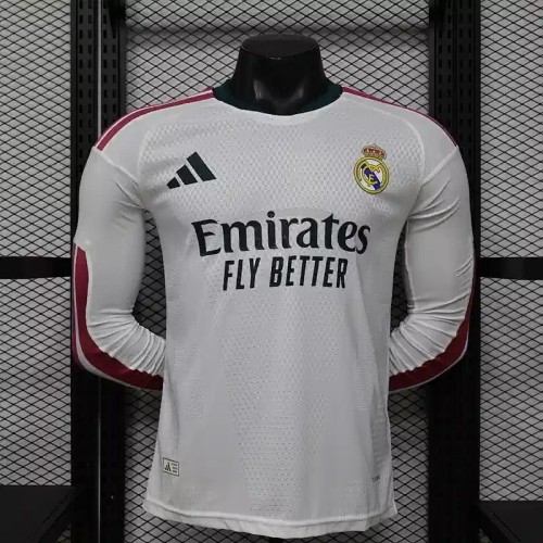Long Sleeves Real Madrid 26/27 Home Jersey - Player Version