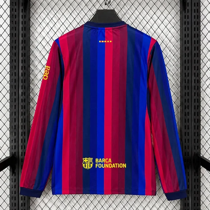 Long Sleeves Barcelona 26/27 Home Jersey - Fan Version