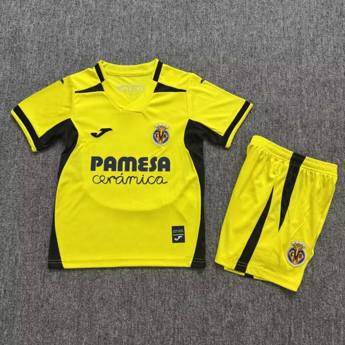 Villarreal 26/27 Home Soccer Jersey – Kids Kit