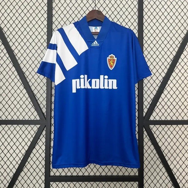 Real Zaragoza 1992-93 Away Retro Soccer Jersey- Fan Version